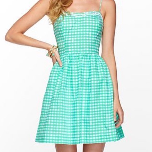 Lilly Pulitzer Dresses & Skirts - NWOT Lilly Pulitzer Bethany Dress in Green Gingham